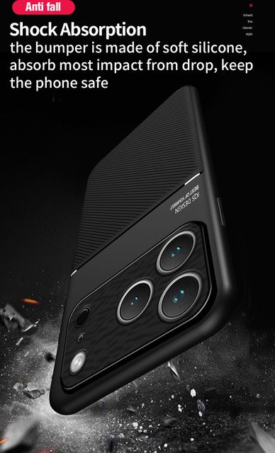 HSDA Magnetische Schutzhülle für iPhone kompatibel mit iPhone 17 16 Pro Max 15 14 13 12 11 in Schwarz mit MagSafe Unterstützung und stoßfestem Design - Bild 1