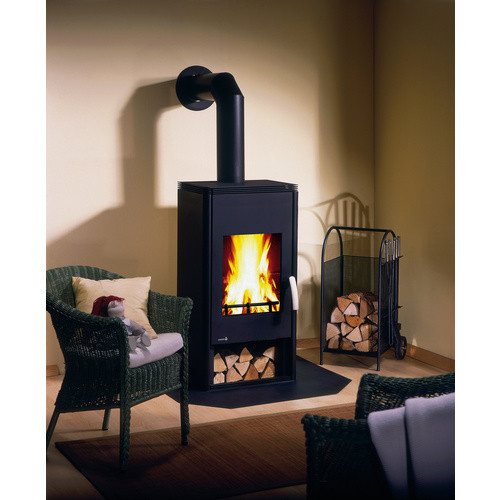 Wamsler Kaminofen Fulgor KO KF111 in Schwarz mit 6 kW Leistung, B/T/H: 120,3 x 55,0 x 40,0 cm - Bild 2