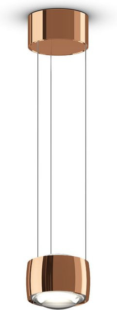Occhio Sento sospeso up LED-Pendelleuchte in Roségold mit Sento D Linse und Occhio air Modul, warmweiß 3000K, höhenverstellbar 50-200 cm - Bild 1