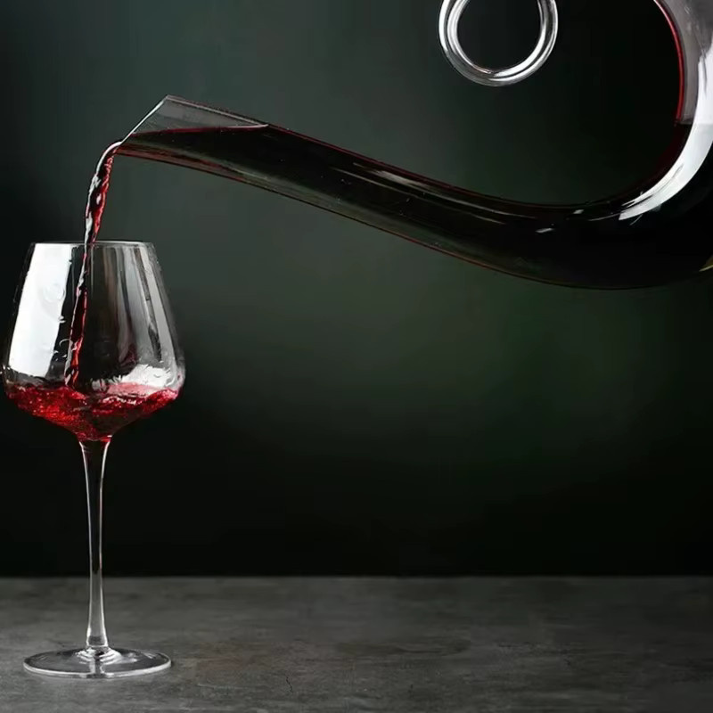 Personalisiertes Kristallglas Dekanter-Set für Rotwein, transparent, 1,5 l - Bild 3