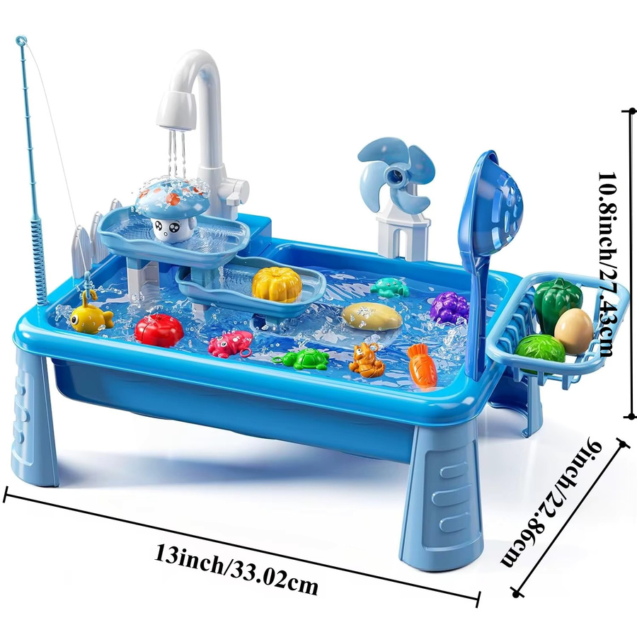 SONGYI Kleinkind-Wassertisch mit Pumpe, Wasserspielzeug, ab 14 Jahre - Bild 2