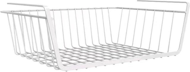 Mango Event Hängender Netzkorb aus Metall für Küche und Schrank, Weiß oder Schwarz, B/T/H: 26,0 x 22,0 x 13,5 cm - Bild 1