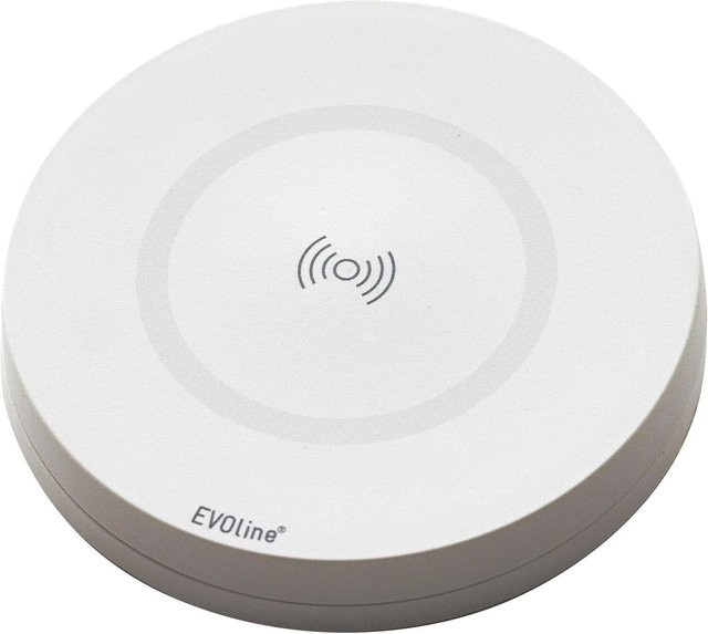 EVOline Disq Drehdeckel Wireless Charger für Circle80 Einbausteckdose in Weiß mit USB-A und USB-C - Bild 1
