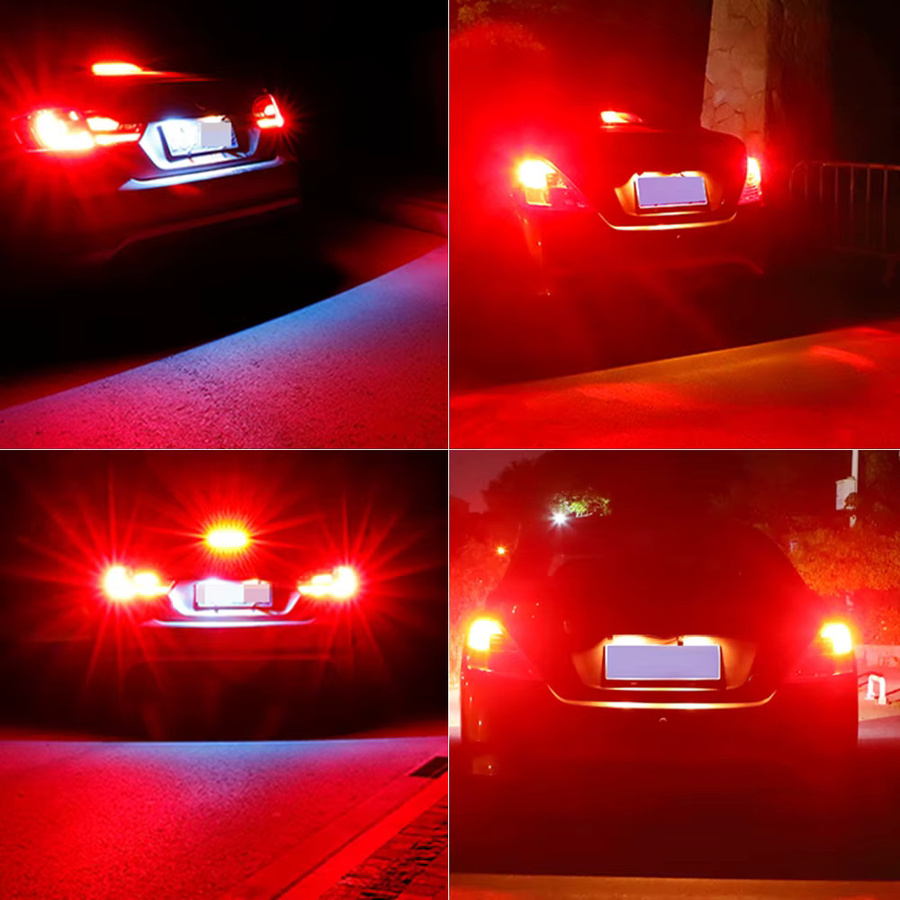2 Stück LED Bremslicht Lampen P21/5W 1157 BAY15D Canbus für Renault Grand Scenic Laguna Sport Logan Master Megane Twingo - Bild 3