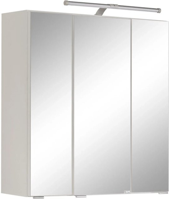 Held Möbel 3D-Spiegelschrank Molina Weiß B: 60 cm, H: 64 cm, T: 20 cm - Bild 1