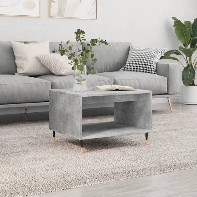 vidaXL Couchtisch in Betongrau und Artisan Eiche, rechteckig, B/T/H: 60 x 50 x 40 cm - Bild 3