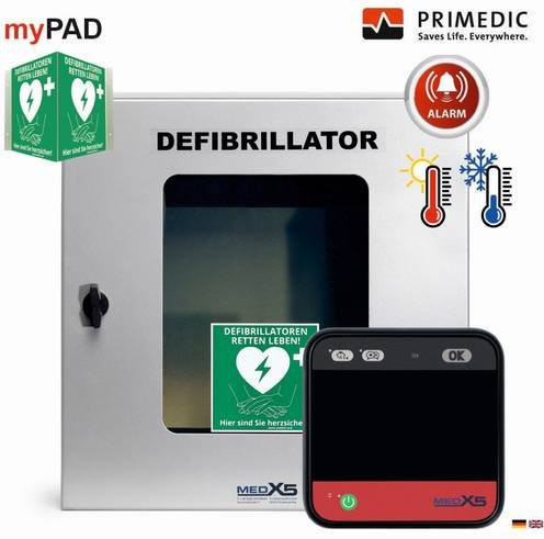 MEDX5 myPAD-A Defibrillator mit LCD-Bildschirm in Weiß - Bild 1