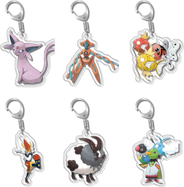 Keeppley Pokémon Espeon Cinderace Deoxys Collection Schlüsselanhänger, Kunststoff - Bild 1