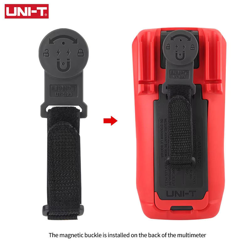 UNI-T Magnetanhänger UT-B23 in Schwarz für Multimeter UT673PV UT117C UT15B MAX UT17B MAX UT18B MAX - Bild 2