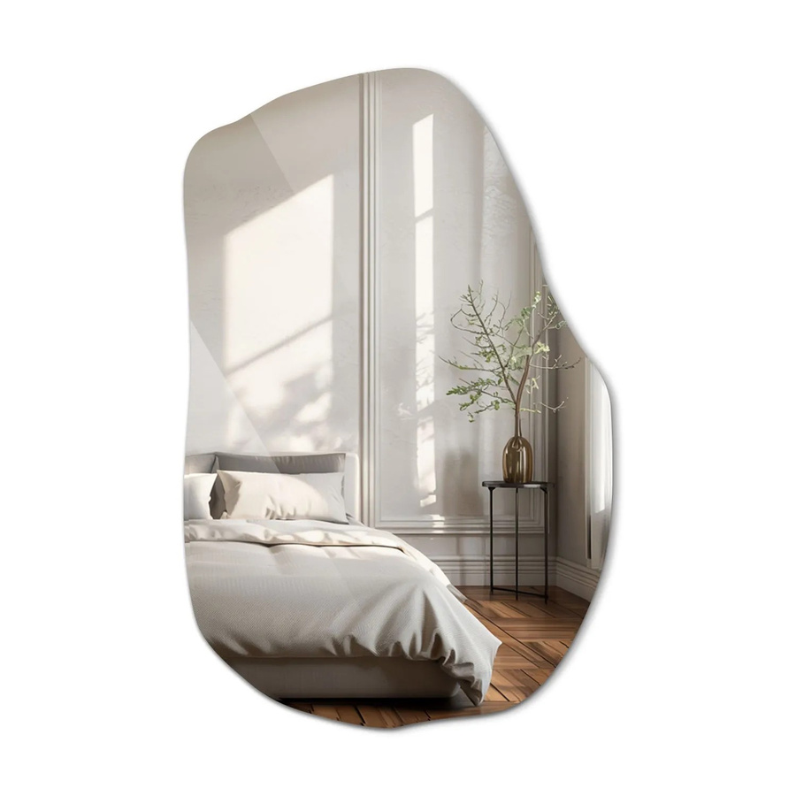 Tulup Wandspiegel Amorpher Design Spiegel in Organischer Form, B: 100 cm, H: 65 cm - Bild 2