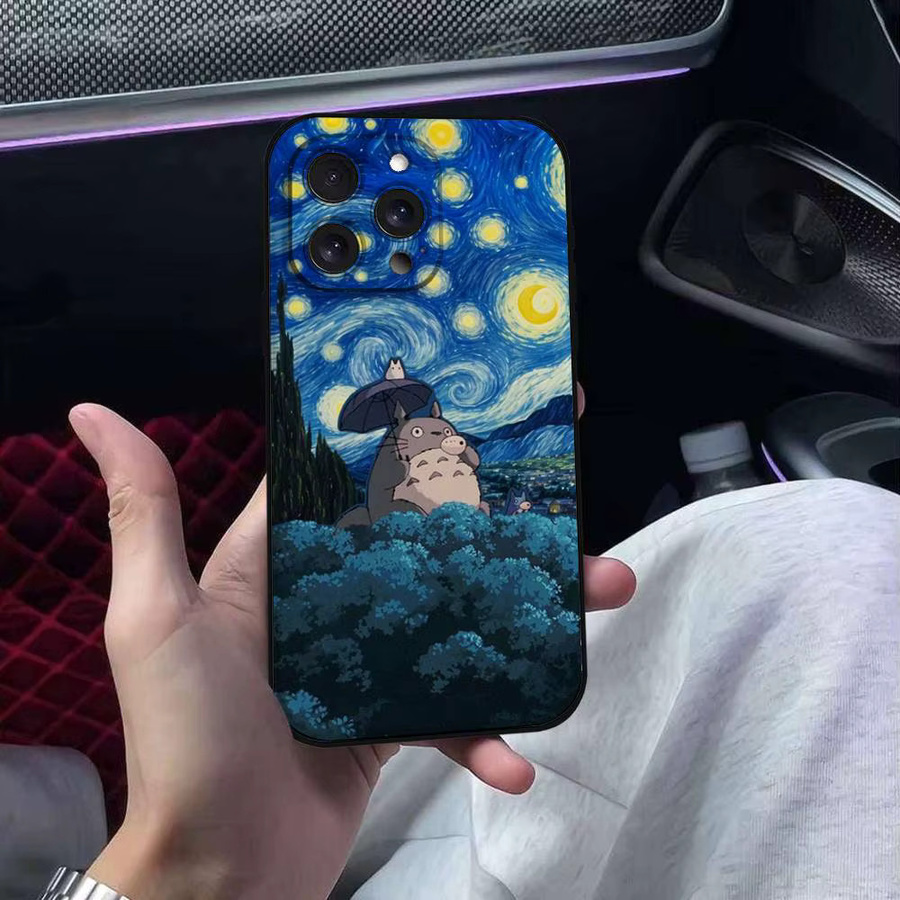 Transparente Totoro Handyhülle im Cartoon-Design für iPhone und iOS Modelle - Bild 5