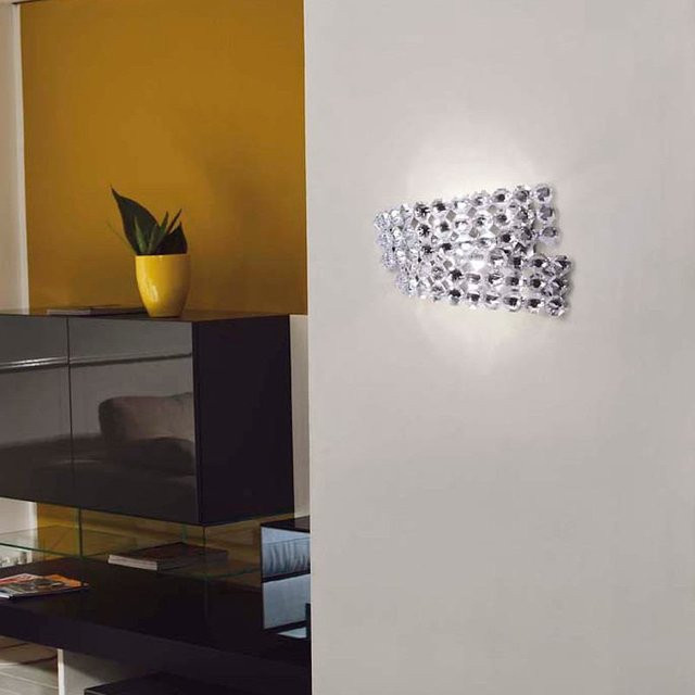 Marchetti Diamante Parete AP2 Wandleuchte aus Kristall in Transparent - Bild 1