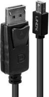 Lindy Mini DisplayPort auf DisplayPort Adapterkabel in Schwarz für 4K UHD - Bild 1
