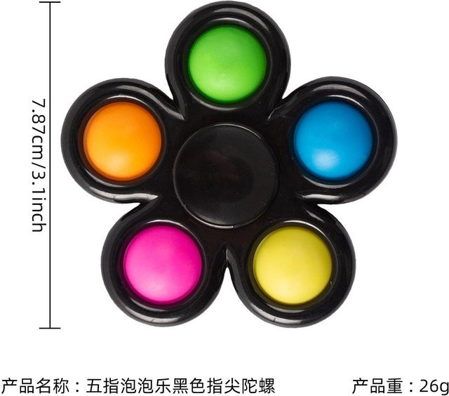 Fashnics Tie Dye Fidget Spinner Pop Finger Spielzeug - Bild 1