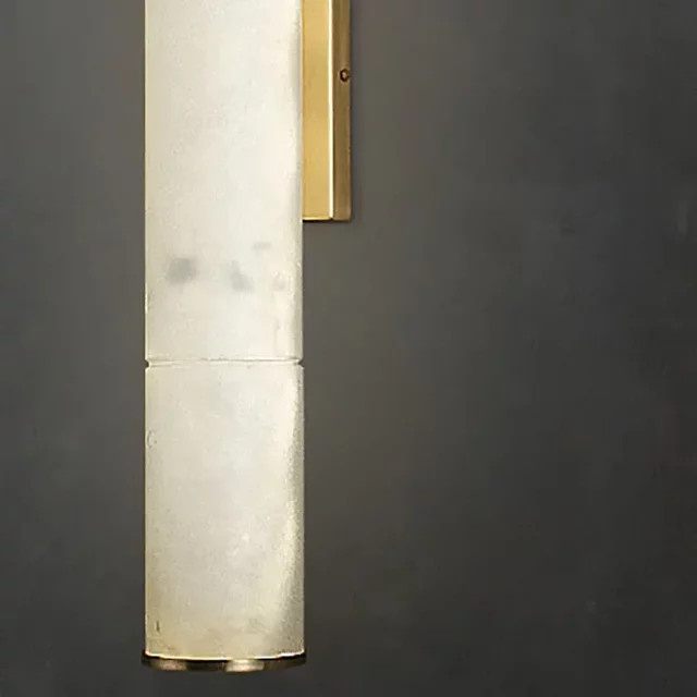 JIANKEXING Wandlampe aus Kupfer und Marmor im modernen Design für Schlafzimmer, Wohnzimmer und Flur, Farbe: Kupfer und Weiß - Bild 1