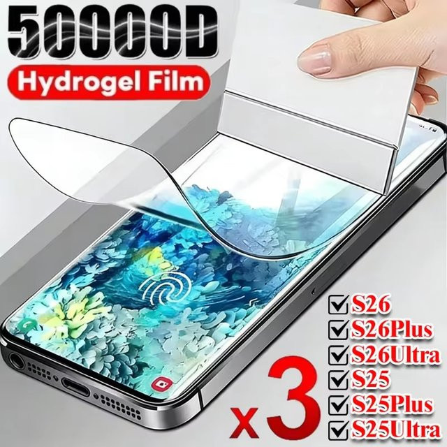 Hydrogel-Displayschutzfolie aus weichem TPU für Samsung Galaxy S26 Ultra S25 S24 S23 S22 S21 S20 FE Plus, transparent - Bild 1
