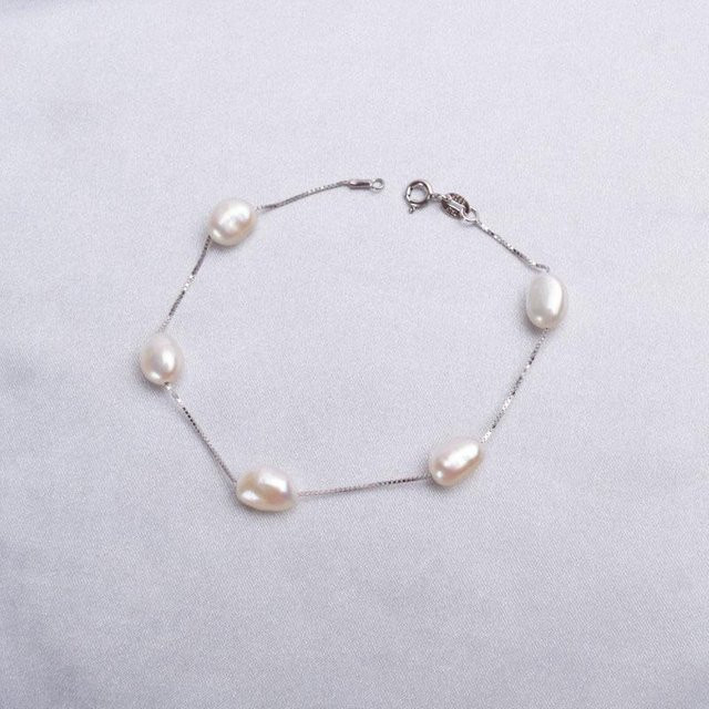 Wucifang Jewelry Armband, 925 Silber, Barockperlen, Damen - Bild 1
