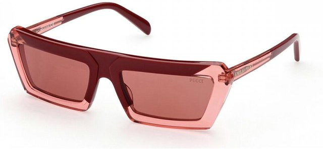 Emilio Pucci EP0175S Sonnenbrille, Vollrand, rechteckig, Kunststoff, braun, Damen - Bild 1