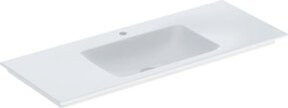 Geberit Möbelwaschtisch One in Weiß mit Hahnloch und ohne Überlauf, B/T: 120 x 48 cm - Bild 1