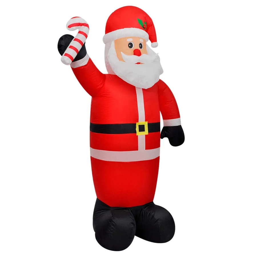 vidaXL Aufblasbarer Weihnachtsmann in Rot, Höhe: 120 cm - Bild 2