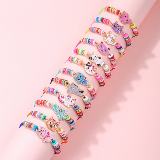 qpeach Armbänder, Katze, Schnur Seil, Damen, Mädchen - Bild 1