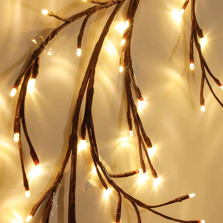 OSIDEN LED Zweig Lampe Warmweiß mit USB-Anschluss für Weihnachtsdekoration und Heimgestaltung - Bild 4