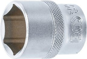 BGS Steckschlüssel-Einsatz Sechskant in Silber mit 1/2 Zoll Innenvierkant-Antrieb und 38,1 mm Schlüsselweite - Bild 1