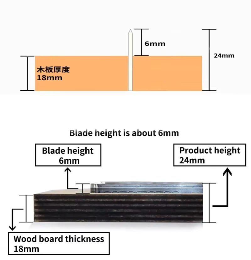Japan Steel Blade Holz-Stanze zum Schneiden von Clamshell-Kartentaschen in Braun - Bild 3