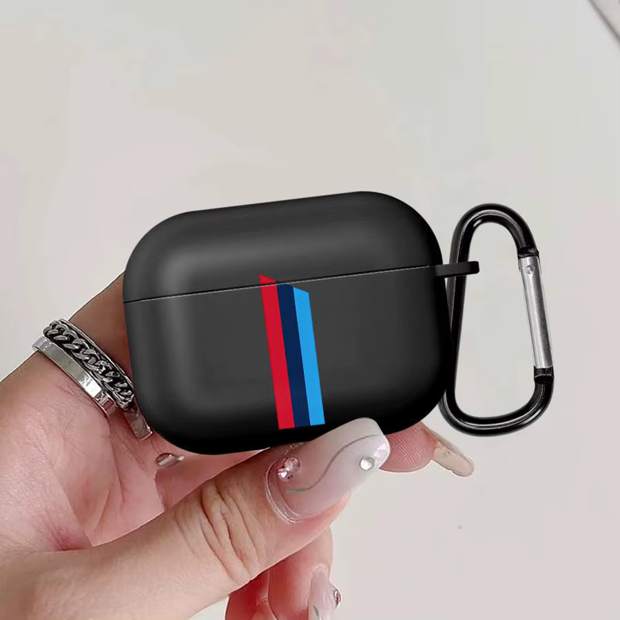 Schutzhülle für AirPods 1 2 3 Pro Pro 2 Pro 3 in Blau und Rot mit Logo - Bild 4