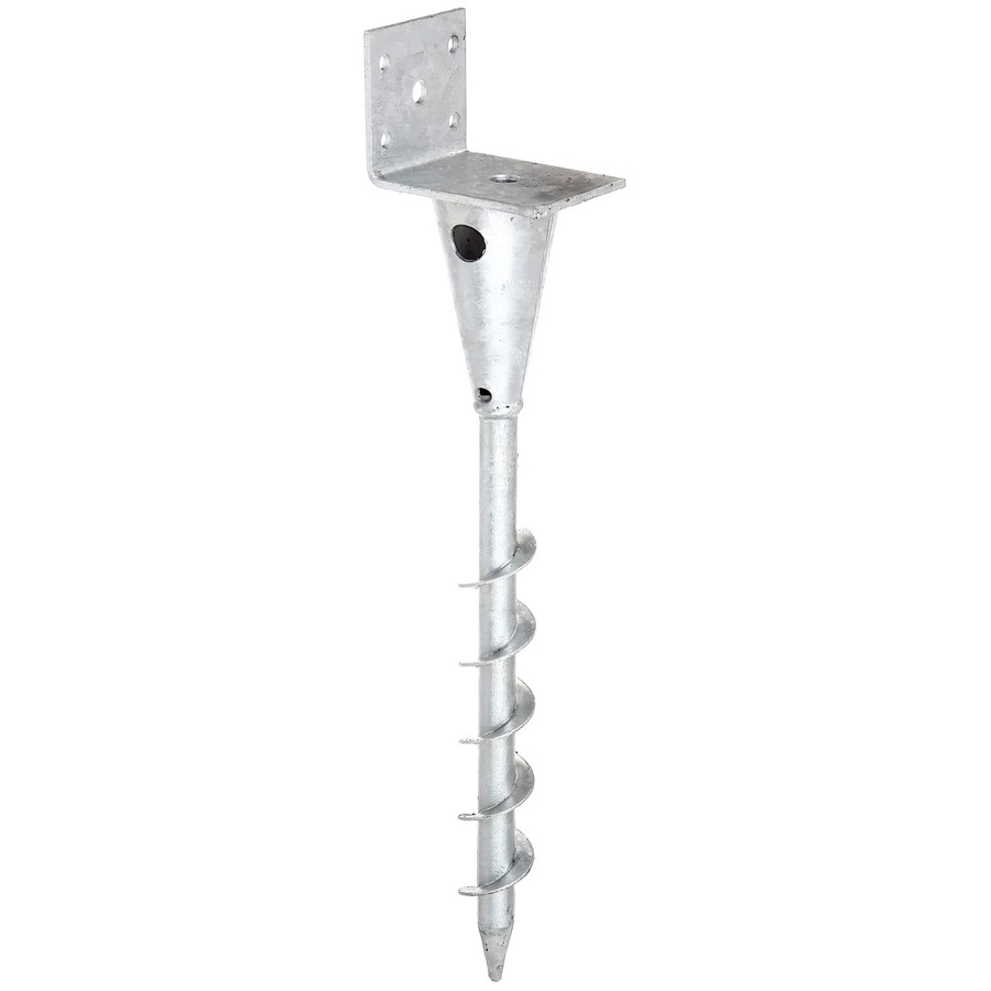 GAH Alberts L-Pfostenträger 470 aus Stahl, feuerverzinkt, Farbe: Silber, B/T/H: 9,5 x 7,0 x 7,0 cm - Bild 1