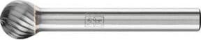 PFERD Hartmetall Frässtift Kugel KUD universal mittel Farbe: silver, Durchmesser: 10 mm, Schaft-Ø: 6 mm - Bild 1