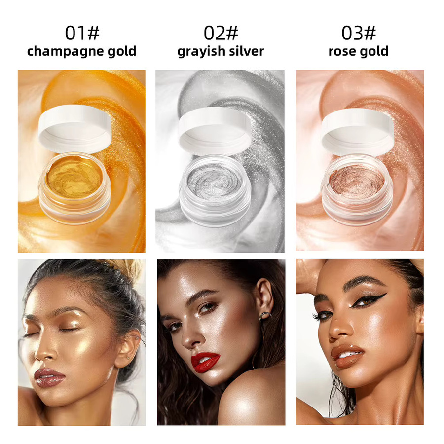 QIBEST Glitzer-Highlighter-Creme, Schimmernd, Unisex - Bild 2