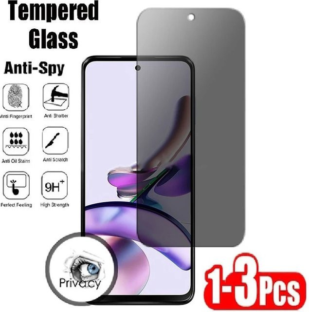 Privatsphäre Displayschutzfolie aus gehärtetem Glas für Oppo A73 A77 A16 A16E A16K A17K RX17 Pro Narzo 30a A5 A9 A31 2020, transparent - Bild 1