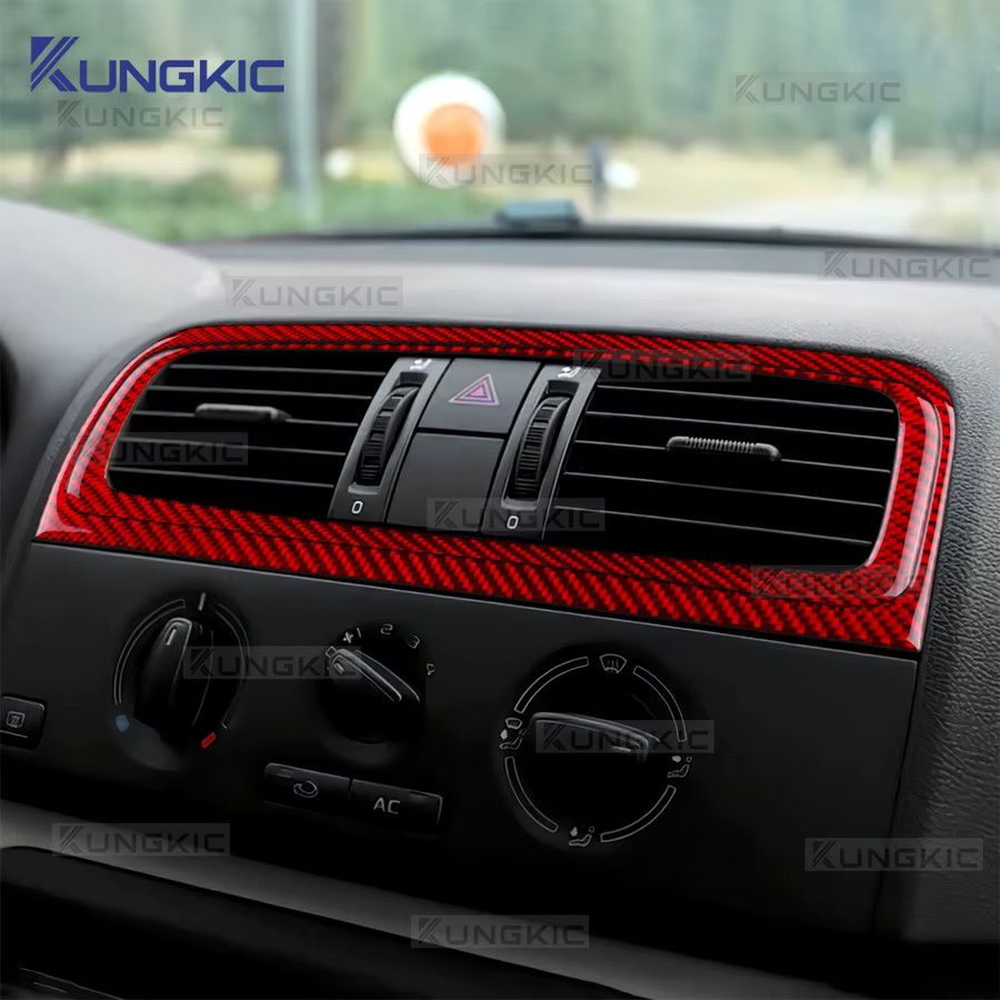 KUNGKIC Carbon Faser Aufkleber für Skoda Fabia 2 MK2 5J, Farbe: Schwarz, für Zentrale Steuerung und Air Outlet - Bild 2