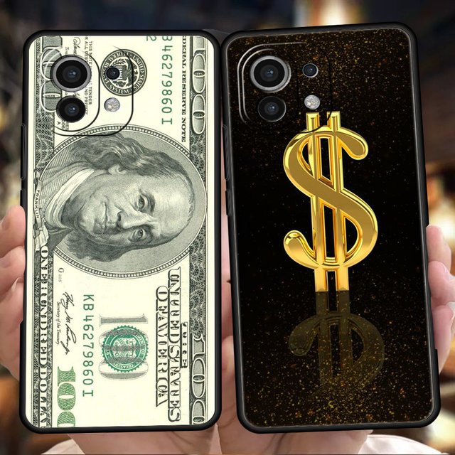 Luxus-Telefonhülle USD Dollar Cash für Xiaomi Mi 14 13 12 11 Ultra 14T 13T 12T 11T 10T Pro Lite 5G in Multicolour, stoßfeste weiche Schutzhülle - Bild 1