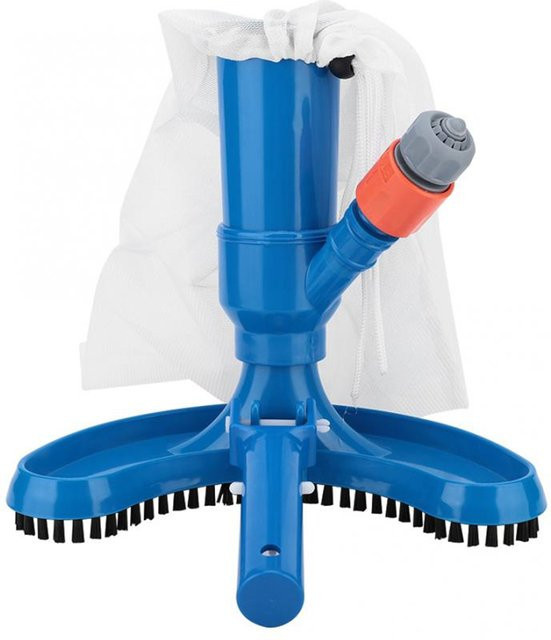 Professionelles Pool-Sauger Set mit Bürste für Schwimmbecken und Spa in Blau - Bild 1