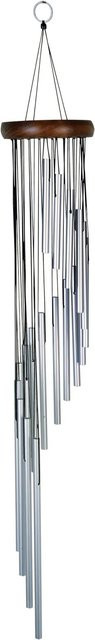 Nature´s Melody Klangspiel Spiral in Silber, Höhe: 89 cm - Bild 1
