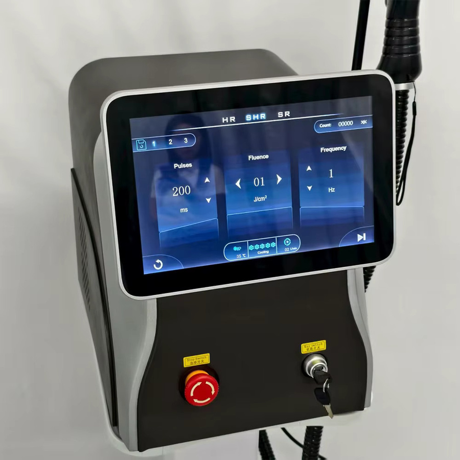 EMSZERO Diodenlaser-Haarentfernungsmaschine, 3-Wellen-Eis, Titan - Bild 3
