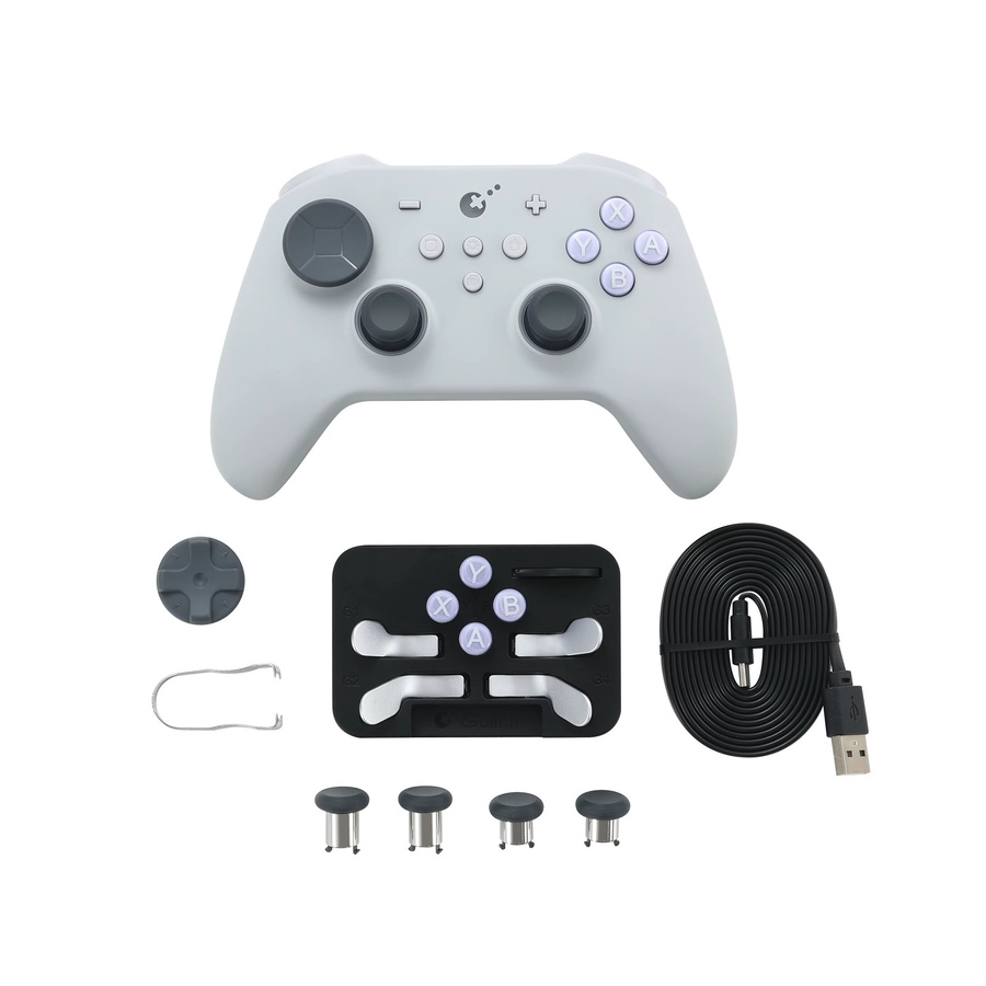 GuliKit Gamepad TT Max Pro Kabelloser Controller mit TMR-Joysticks und Triggern in Weiß für Nintendo Switch, Windows, Android und iOS - Bild 2