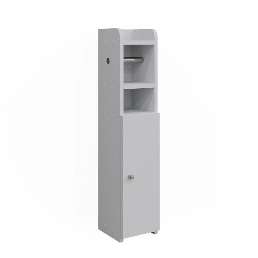 Vicco Toilettenpapierschrank Fynn Weiß mit 1 Tür, Breite: 19,2 cm, Höhe: 82,2 cm - Bild 3