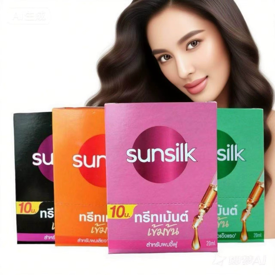 Sunsilk Haarmaske Leave-In Conditioner, 10 x 20 ml, für strapaziertes Haar - Bild 3