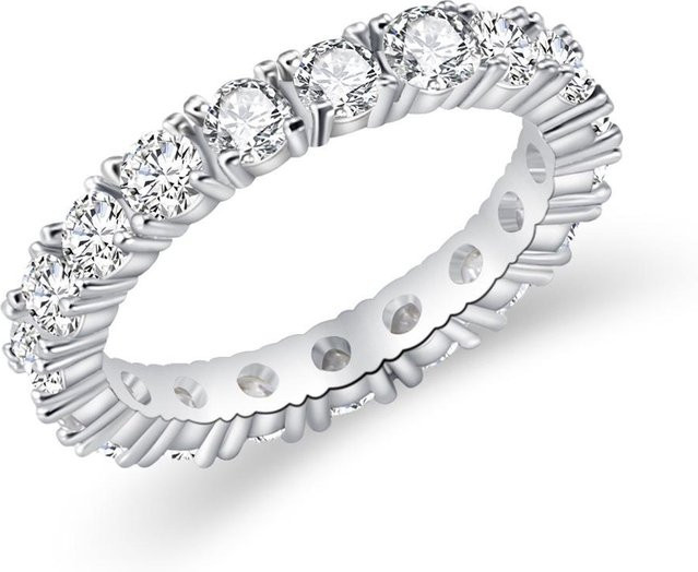 SwiftNex Diamantringe, Zirkonia, Kupfer, Weiß, Damen - Bild 1