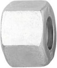 Riegler Überwurfmutter M10x1,0 aus verzinktem Stahl für Rohr-Außendurchmesser 6 mm, Farbe: Silber - Bild 1