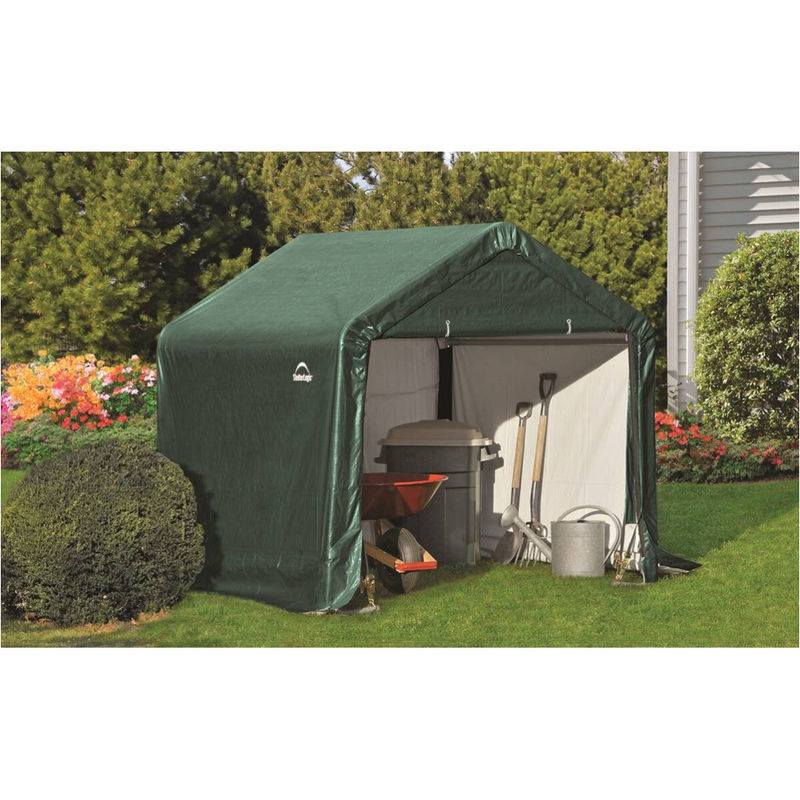 ShelterLogic Stahl Folien Zeltgarage Gerätehaus Grün B/H/L: 180 x 180 x 180 cm - Bild 2