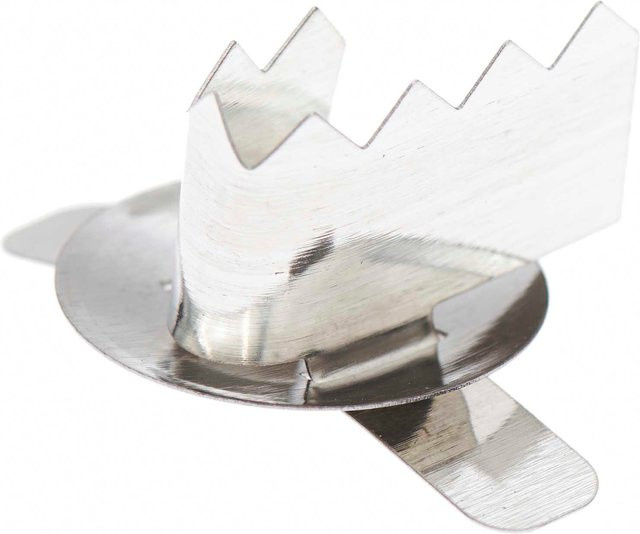 folia Kerzenhalter aus Metall in Silber, 25 Stück - Bild 1