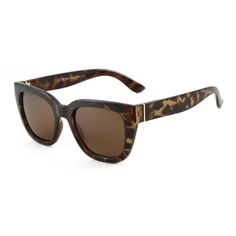 BLUEMOKY Sonnenbrille, Sechseck, Vollrand, Acetat, braun, Damen - Bild 2