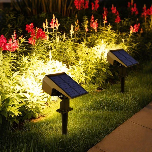 Lcamaw Solarlicht Wasserdichte Außenleuchte für Garten und Landschaftsbau - Bild 1