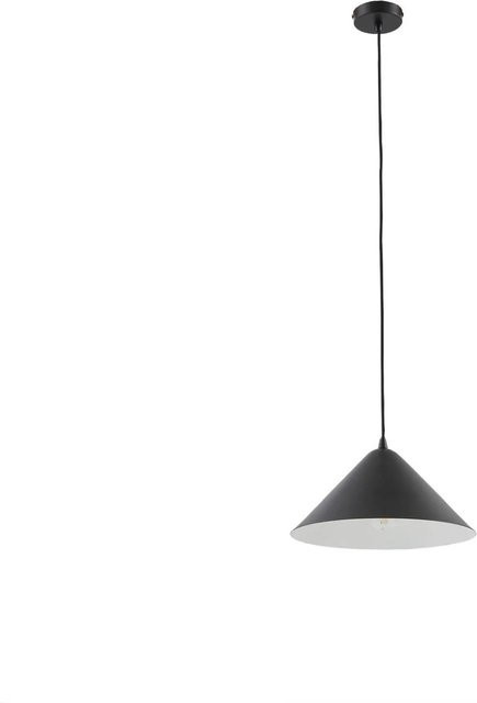 Lindby Pendelleuchte Clarine Modern Schwarz aus Metall 1-flammig E27 - Bild 1