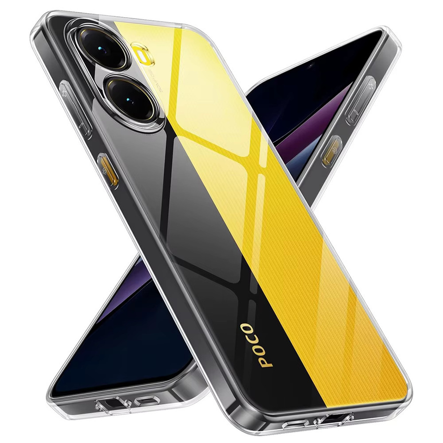 Transparente Silikonhülle für Xiaomi Poco X7 X6 X5 X4 X3 X2 M7 M6 M5 M4 M3 Pro GT F6 F5 F3 F1 4G 5G – Klare, stoßfeste Schutzhülle - Bild 2