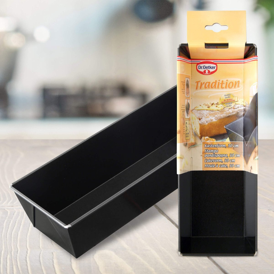 Dr. Oetker Kastenform Tradition, Schwarz, Rechteckig, Non-Stick, Stahl - Bild 2